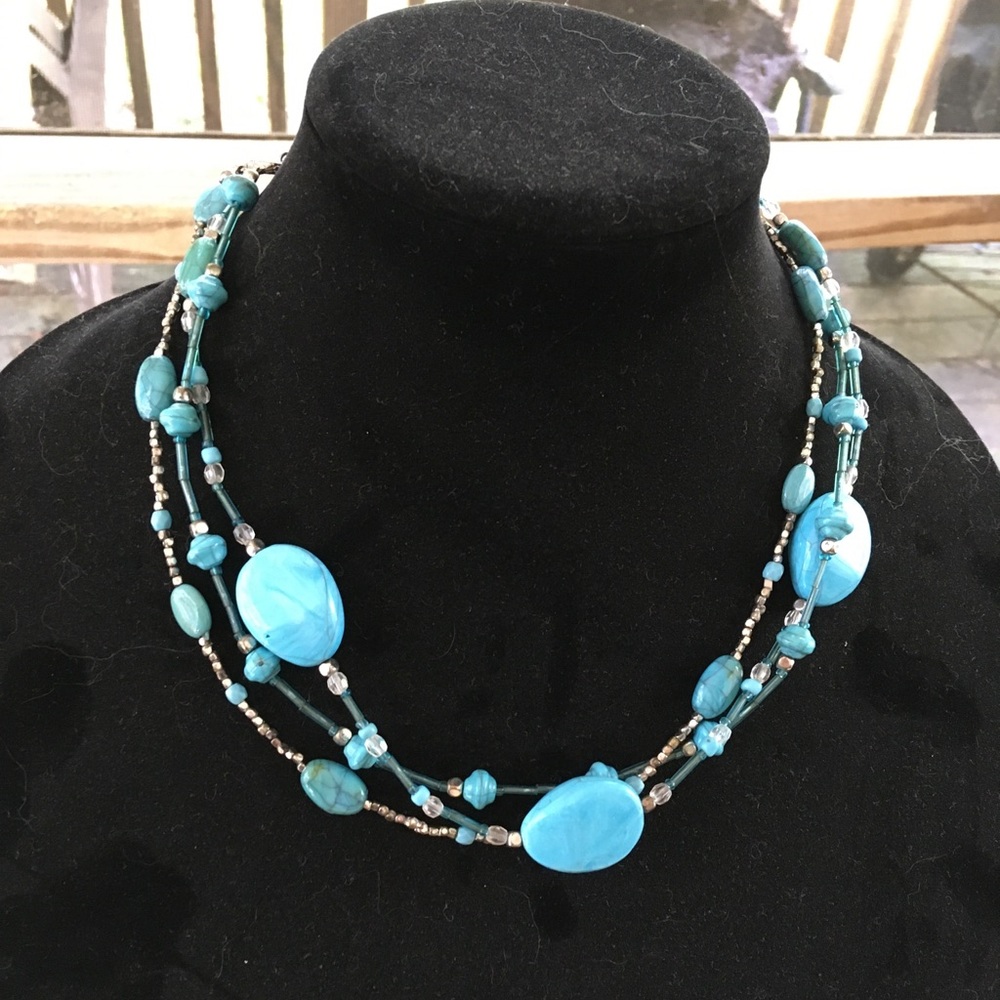 20” Turquoise 3-strand